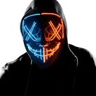 Wlevzzor Halloween LED Maschera spaventosa, Costume Cosplay