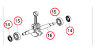 SOFFIATORE OLEO-MAC BV 250 EFCO SA2500 Albero motore KIT