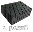 KIT 2 PEZZI H80 mm. SPESSORI gomma per PONTI SOLLEVATORI tampone BLOCCHI gomma