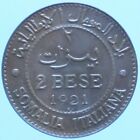 SOMALIA ITALIANA VITTORIO EMANUELE III 2 BESE 1921 ROMA RAME COPPER MONETA COIN