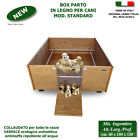 Cassa parto box in legno per cani Mod. Standard scatola cuccioli cane recinti
