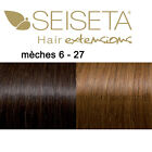 SEISETA EURO SOCAP Hair Extension 25 Ciocche con Cheratina lunghe 45/65 cm Remy