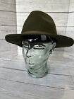 House Of Harlow Women’s Fedora Hat Olive Green 100% Wool