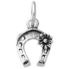 Charm Donna Giovanni Raspini Argento 925 Ferro Di Cavallo Fiore Fatto A Mano 110