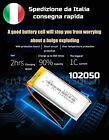 Batteria 102050 3,7V 1000mAh ricaricabile Li-Po battery OTTIMA QUALITÀ