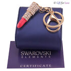 Portachiavi oro donna Swarovski Elements originale G4Love cristalli rossetto