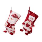 4X(Christmas Stockings Candy Socks Xmas Home Decor Gift Bags Christmas Tree9448