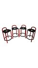 Kartell by Anna Castelli Ferrieri Set 4 Sgabelli sedie anni 80 Vintage design