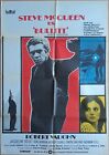 Bullitt ORIGINAL Spanish 1978 POSTER Steve McQueen Mustang unique red blue art