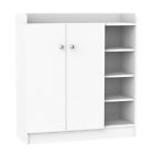 ARMADIO A SCARPIERA IN LEGNO 83 X 30 X 90 CM COLORE BIANCO