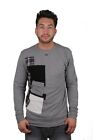 Dope Couture Toppe Grigio - Nero Felpa Girocollo Manica Lunga Pullover Camicia