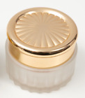 Vintage Estee Lauder Re-nutriv Jar Frosted Glass Gold Star Lid Empty 60g