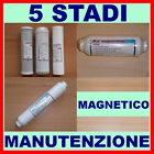 KIT PLUS COMPLETO PER DEPURATORE MICROFILTRAZIONE 5 STADI 4 FILTRI + 1 MAGNETICO