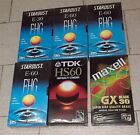 6 Videocassette vhs Tdk Maxell Stardust vergini