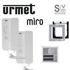 KIT BIFAMILIARE URMET 1150/302 PULSANTIERA SINTHESI DA INCASSO CON CITOFONO MIRO