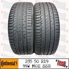 235 50 R 19 x2 Continental 99W MOE RUNFLAT Part Worn Used Tyres 23550R19 x2 SSR