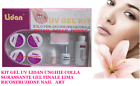 SET RICOSTRUZIONE UNGHIE LIDAN UV GEL NAIL ART PIù PRIMER  ESTETICA KIT COMPLETO