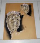 Disegno ACCONCIATURA Drawing vintage Hairstyles COQUEREL Makeup look Figurino 2