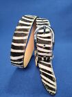 CINTURA DONNA VERA PELLE CAVALLINO ZEBRA MADE IN ITALY