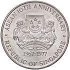 r64_19) SINGAPORE - Repubblica - 10 Dollari 1977 AG