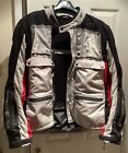 Revit Cayenne Pro Motorcycle Motorbike Textile Jacket Grey / Black / Red UK46