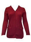 Marina Rinaldi Donna Minimale Cashmere Cardigan Nwt