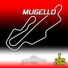 ADESIVO PVC CIRCUITO MUGELLO prespaziato auto moto sticker