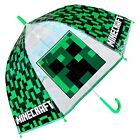 Minecraft Ombrello Trasparente Bambini Ragazzi Ombrellino Parapioggia