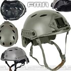 Elmetto US Helmet FMA FAST PJ in ABS + Kit Slitte Spugne Militare Softair Green