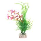 Aquarium Plant Artificial Grass Water Plant with Base 5 Inch Tall