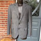 Brunello Cucinelli Jacket Unstructured Prince Of Wales Check, Wool,Linen,Silk 42