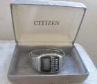 Citizen CALCULATOR ALARM CHRONOGRAPH WATCH RUNS VINTAGE 49-9714   New with box