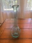 Hand Blown Green Glass Wine Decanter With Ice Pocket Perfectly Imperfect