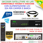 Decoder Tivu Sat HD Compatibile Satellitare Ricevitore Tvsat Senza Card Tivusat