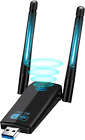 1300Mbps 2 Antenne Chiavetta Wifi per PC Fisso, 3.0 USB Wifi, Wireless Dual Band