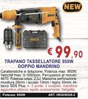 TRAPANO TASSELLATORE 950WDOPPIO MANDRINO                 ART. I/RGH9528-2 INGCO