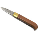 Coltello Caltagirone manico ciliegio lama inox affilata a mano da 19 cm - De Luc