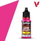 VALLEJO - COLORE ACRILICO -  GAME COLOR - FLUO - 72158 FLUORESCENT MAGENTA