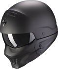 CASCO HELMET MOTO FIBRA  SCORPION COMBAT EVO NERO OPACO MATT BLACK TG M