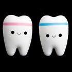 Cute Tooth Jumbo Squishy Slow Rising Squeeze Stress Hand Soft Toy Phone Pendant