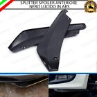 LAME SPOILER SOTTOPARAURTI SPLITTER ANTERIORE NERO LUCIDO PER FIAT SEICENTO