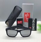 RB4165 WHITE SILVER RAY-BAN JUSTIN SUNGLASSES R@-004