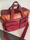 Classica   organizzata   pelle bordeaux    cartella borsa tracolla   PIQUADRO