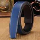 Men Genuine Leather No Buckle For H 38mm Replacement Men s Strap Belt Straps New