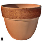 vaso terracotta rotondo liscio da esterno o interno fioriera giardino per piante