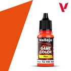 VALLEJO - COLORE ACRILICO -  GAME COLOR - FLUO - 72156 FLUORESCENT ORANGE