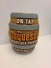 40-50s Duquesne Beer Chalkware Keg Advertising Piece Chalk Sign