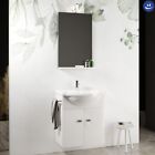 Mobile bagno sospeso+specchiera+lavabo modello Emma 60cm bianco lucido SAVINI DU