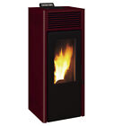 STUFA A PELLET INVICTA "NUOVA NOLA" ROSSA 9,5 KW - 4 STELLE