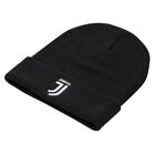 Cappello cuffia acrilico nero con scritta ricamata FC Juventus